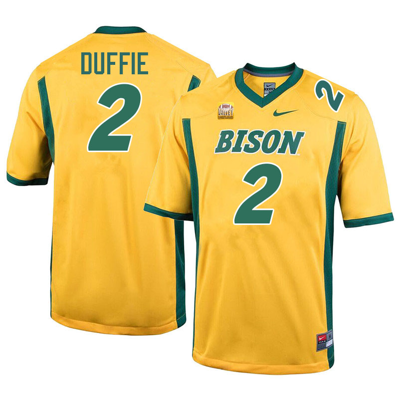 North Dakota State Bison #2 Jailen Duffie College Football Jerseys Stitched-Yellow